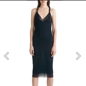 DION LEESHEER PLEAT TWIST TANK DRESS size XS